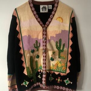 Desert themed cardigan